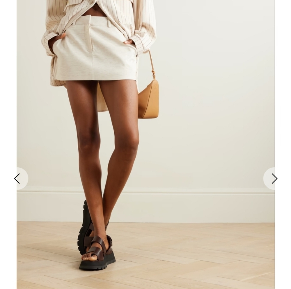 Frankie Shop Isle Woven Mini Skirt Size M